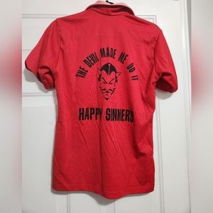 Vintage Bowling Shirt "Happy Sinners" Rockabilly